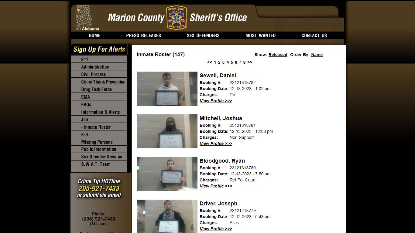 Inmate Roster - Current Inmates Booking Date Descending - Marion County ...